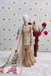 Oc 238 Pure Gmy Silk Kids Wear Top With Sharara Dupatta Online Wholesale